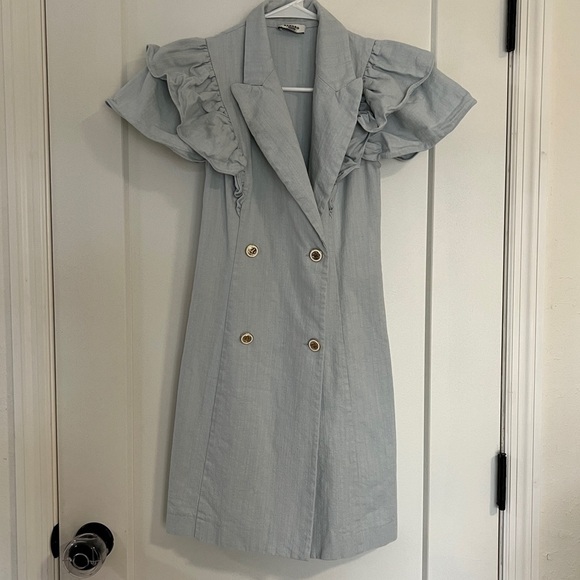 Sandro Angelina Ruffle Dress - Picture 3 of 14